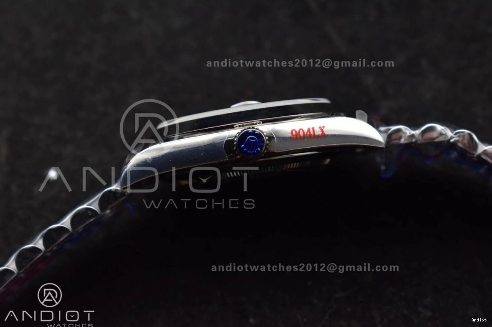 Roman Blue On 904L V4 Dial Tungsten Markers GMF 40 DayDate Steel Bracelet President A3255 Weighted 0212